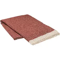 Broste Copenhagen Soren plaid katoen bruin - W130XL180CM