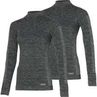 Heat Keeper Heatkeeper thermo premium dames shirt 2-pack - Maat L - Antraciet