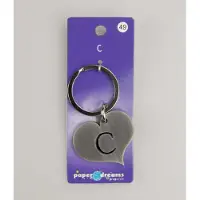 Paper Dreams Sleutelhanger metal C (rvs)