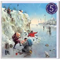 Art Revisited - Marius van Dokkum - ijspret 5 stuks kerstkaart