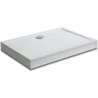 Sanexo Douchebak Wit Daisy Rechthoek Hoog 120X80 Polystone (Exclusief Sifon)