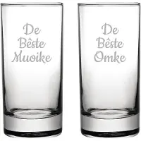 Fusion Gegraveerde longdrinkglas 28,5cl De Bêste Muoike-De Bêste Omke