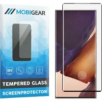 Mobigear Screenprotector geschikt voor Samsung Galaxy Note 20 Ultra Glazen | Curved Screenprotector - Case Friendly - Zwart