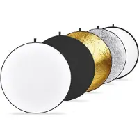Puluz reflectiescherm fotografie – 110cm – 5 kleuren in 1 – Licht vervormer