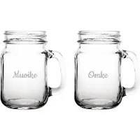 Fusion Gegraveerde Drinkglas 45cl Muoike & Omke
