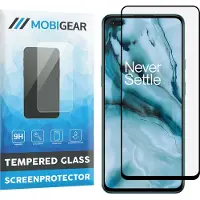Mobigear Screenprotector geschikt voor OnePlus Nord Glazen | Premium Screenprotector - Case Friendly - Zwart