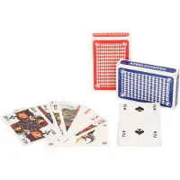 Clown Games speelkaarten - 6x stuks - rood en blauw - karton - pesten/pokeren