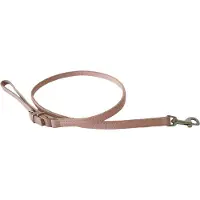 Bobby Laisse Plate Agneau Hondenriem / Hondenlijn - Echt Leder - Roze - Breedte: 11 mm - Lengte: 97 cm - Geschikt voor kleine hondenrassen