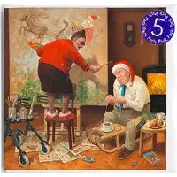Art Revisited Marius van Dokkum - Ho, ho, ho... Wakker Blijven! 5 stuks kerstkaart