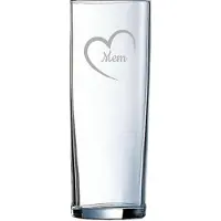 Arcoroc Gegraveerde longdrinkglas 31cl Mem mei hert