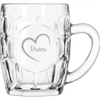 Libbey Gegraveerde Bierpul 55cl Broer mei hert