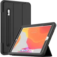 Mobigear Shockproof Tri-Fold Bookcase voor Apple iPad 9 (2021) - Zwart