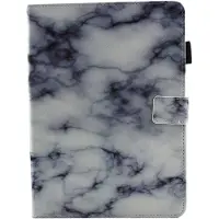 Mobigear Marble Bookcase voor Apple iPad 5 (2017) - Grijs