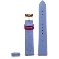 Zinzi Retro leren horlogeband lichtblauw roségoudkleurige stalen sluiting 18mm RETBAND9