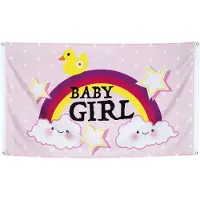 Boland Gevelvlag Baby girl (roze, geel en paars)