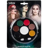 Boland Schmink pallet halloween | easy (Rood, zwart , wit, bruin, groen, geel, licht bruin)