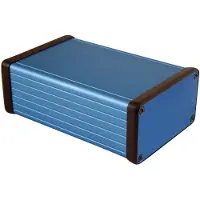 Hammond Electronics 1455K1201BU Universele behuizing 120 x 78 x 43 Aluminium Blauw 1 stuk(s)