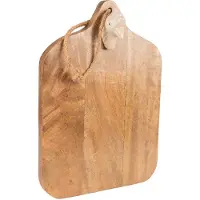 Clayre & Eef Decoratie snijplank 29x21x5 cm Bruin Beige Hout Borrelplank Bruin Borrelplank