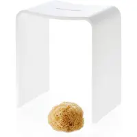 DECOR WALTHER Badkamerbankje Stone Matt Wit