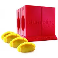 Rice Cube - Dumpling maker - Ravioli maker - voor 4 stuks - Rood