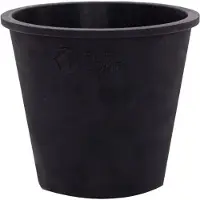 Fairzone Plantenpotten - Natuurrubber - Zwart - 6 Stuks - Zwart
