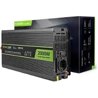 Green Cell INV10 omvormer 2000W - 12V naar 230V - gemodificeerde sinus