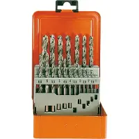 Projahn spiraalboorset TURBO, HSS-G, 25-delig, Ø 1-13 mm / 0,5 mm-stappen, in boorcassette
