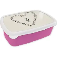 MuchoWow Broodtrommel Roze - Lunchbox - Brooddoos - Quotes - Liefde - Spreuken - You will forever be my always - 18x12x6 cm - Kinderen - Meisje