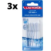 Lactona Ragers EasyClean M 5.0mm Blauw - 3 x 8 stuks - Voordeelverpakking