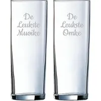 Arcoroc Gegraveerde longdrinkglas 31cl De Leukste Muoike-De Leukste Omke