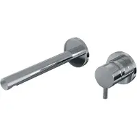 Brauer Chrome Edition inbouw wastafelmengkraan met rechte uitloop en rozetten model B1 chroom