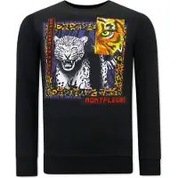 Tony Backer Sweater Tony Backer Print Tiger Poster heren EU L