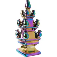 Heinen Delfts Blauw - Tulpenvaas - Regenboog - 3-delig - Keramiek - 40cm