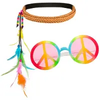 Boland - Set Hippie bohemian - Volwassenen - Vrouwen - Hippie - 60's & 70's - Hippie & Flower Power