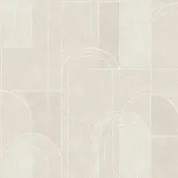 Boråstapeter Vliesbehang 4191 - Alla Tiders Hus - Grafisch Beige - 53cm x 10.05m
