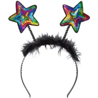 Boland Tiara sterren rainbow | regenboog diadeem (regenboog)