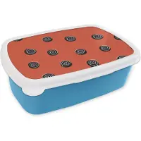 MuchoWow Broodtrommel Blauw - Lunchbox - Brooddoos - Patronen - Kunst - Australië - 18x12x6 cm - Kinderen - Jongen