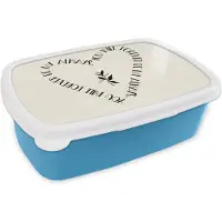 MuchoWow Broodtrommel Blauw - Lunchbox - Brooddoos - Quotes - Liefde - Spreuken - You will forever be my always - 18x12x6 cm - Kinderen - Jongen