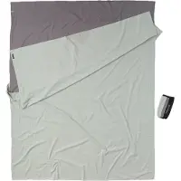 Cocoon Travel Sheet Double 100% Cotton Lakenzak Grey / Blue Double