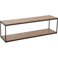J-Line Salontafel Zigzag Rechthoek Hout/Metaal Natuurlijk/Zwart