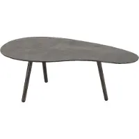 Jline Salontafel Drop Aluminium/IJzer Zwart Groot