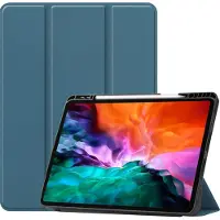 Mobigear Tri-Fold Pencilholder Bookcase voor Apple iPad Pro 12.9 (2022) - Groen