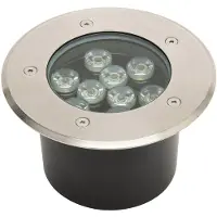 BES LED LED Grondspot - Aruz - Inbouw Rond - 9W - Waterdicht IP67 - Natuurlijk Wit 4000K - Rond - Mat Chroom - RVS