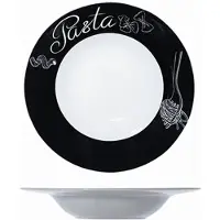 Cosy & Trendy Pastabord Black - Ø 27,5 Cm X 5 Cm - Set-6