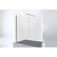 Best design Inloopdouche dalis nero 90x200 cm 8 mm nano glas mat zwart