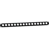Adam hall 19" rackpaneelvoor 16xXLR - 1HE staal - Rack - Panelen
