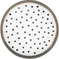 Melli mello - Nora Dots - Dinerbord 27 cm - Porselein - Polkadots - Gouden Rand