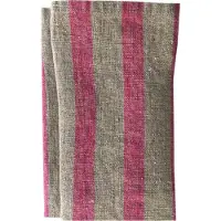Himla Maya servet stripe pioen - set van 4