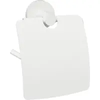 Sapho X-Round toiletrolhouder met klep type 1 wit
