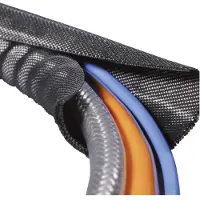 Hellermanntyton 170-01015 Twist-In 25 Gevlochten slang Zwart Polyester 19 tot 25 mm 2 m